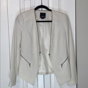 Trouvé White Blazer/Jacket with zipper